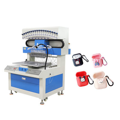 Máy dán nhãn silicone 18 màu Máy phân phối keo hoàn toàn tự động cho dây chuyền khóa cao su PVC
