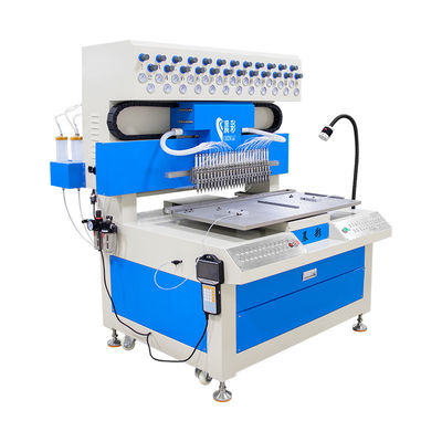 Blue White 24 Colors Dispensing Label Machinery PVC Keychain Machine PVC Trademark Logo Making Machine