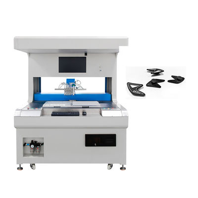 เครื่องเล็บเครื่องรองเท้า PU ขนาดโต๊ะทํางาน 860*380mm และแรงไฟฟ้าเข้า 220V