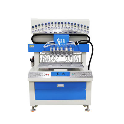 Energy Saving Silicone Dispensing Machine 18 Colors PVC Keychain Making Machine
