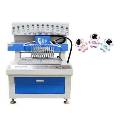 12 Color cao su patch chất lỏng PVC nhãn máy nhỏ giọt kiểu mở rộng silicone làm máy