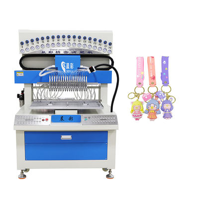 18 Colors Drip Molding Machine for Toy Doll Silicone Making and PVC Coaster Production