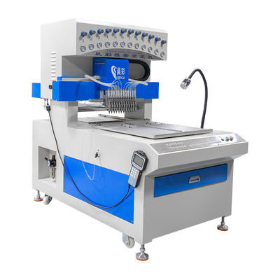 12 Color Liquid PVC Automatic Dripping Machine for Shoe Welting Outsole Slipper Upper (Mesin Titisan Otomatis PVC Berwarna Cair untuk Sepatu)