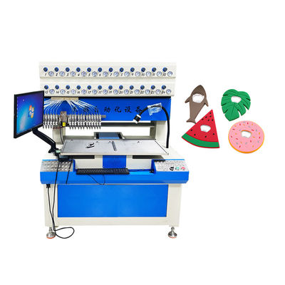 Komputerisasi Multicolor PVC Dripping Machine untuk 24 Warna Mobil Mat Produksi di 220V