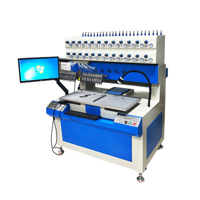 Komputerisasi Multicolor PVC Dripping Machine untuk 24 Warna Mobil Mat Produksi di 220V