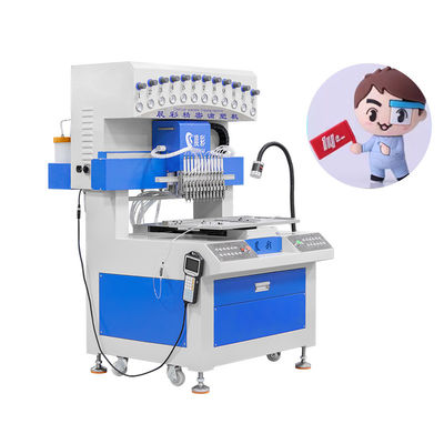 12 Color Pvc Dispenser Dripping Molding Machine For Pvc Patches Making
