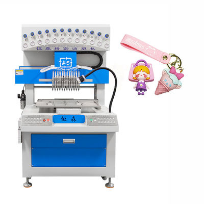 12 Color Pvc Dispenser Dripping Molding Machine For Pvc Patches Making
