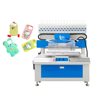Automatic Liquid PVC Rubber Patch Dripping Machine 32 Colors