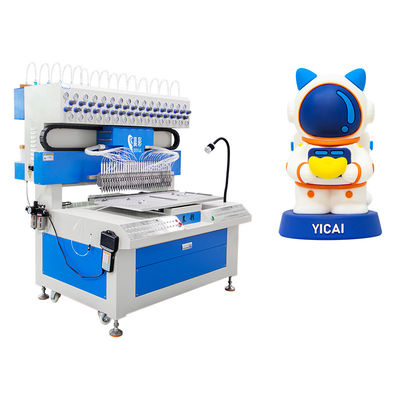 32 Colors PVC Silicone Rubber Keychain Doll Pendant Making Machine