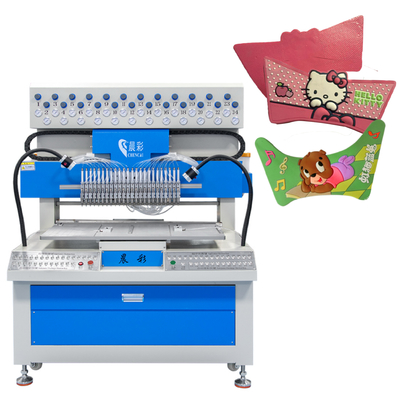 24-Color PVC Silicone Dispensing Machine for Multi-Color Keychains